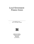 Local Government Finance Issues
