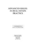 Advanced Issues in Real Estate Practice