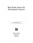 Real Estate Issues for Government Lawyers